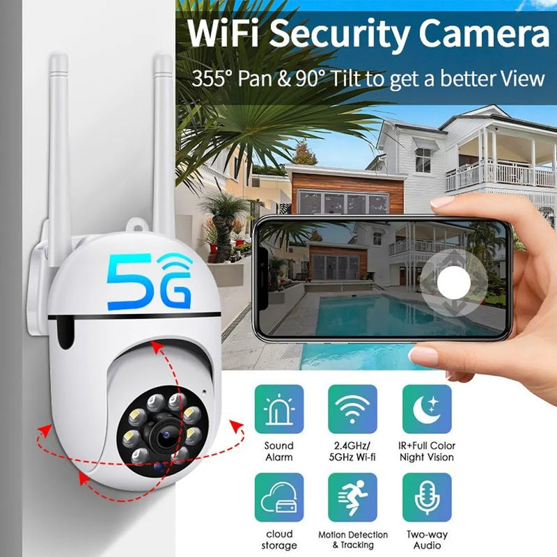 2MP 3MP Wifi IP Camera Outdoor Wired Security Surveillance Camera AI Human Tracking Two Way Audio Night Color Cam