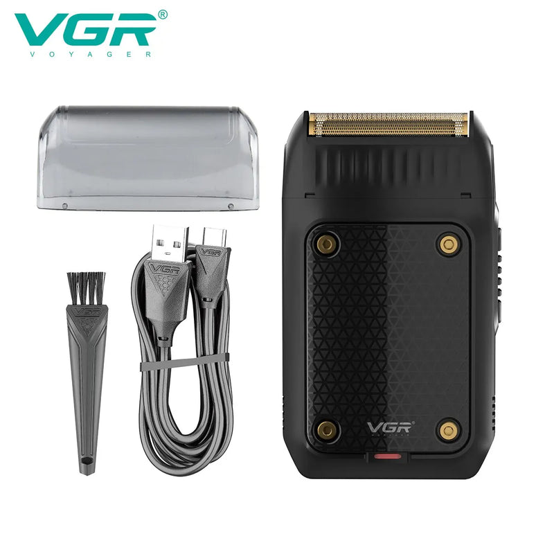 VGR Shaver Professional Razor Electric Shaving Machine Portable Beard Trimmer Rechargeable Razor Mini Shaver for Men V-353