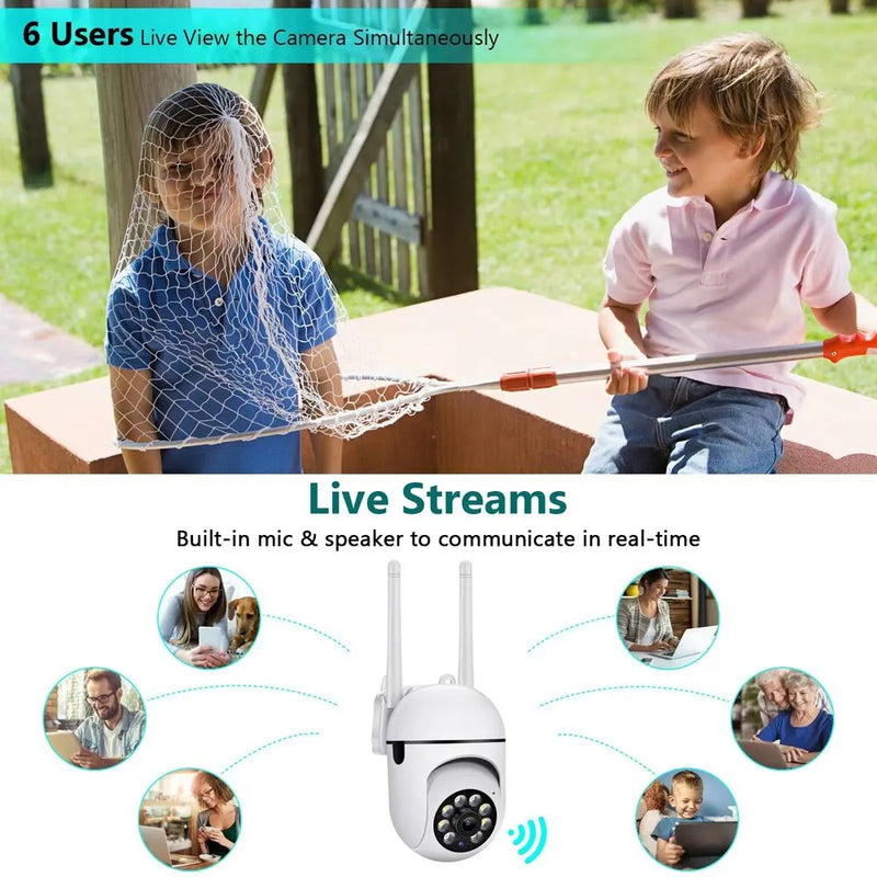 2MP 3MP Wifi IP Camera Outdoor Wired Security Surveillance Camera AI Human Tracking Two Way Audio Night Color Cam